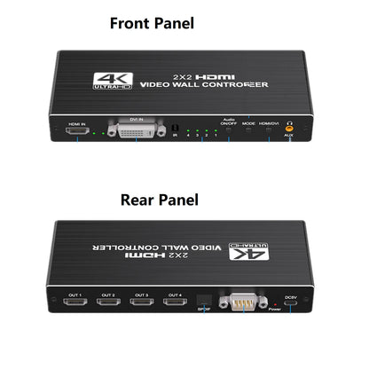 HDMI DVI Multi Video Controller Processor Splicer (1X2, 1X4, 1X3, 2X1, 3X1, 4X1, 2X2)