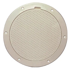 Beckson DP63-N Deck Plate for Marine Boats (6") - Beige