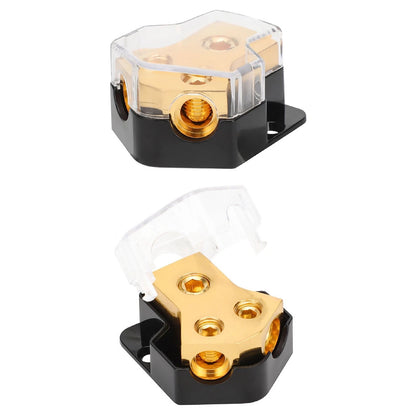 Power Distribution Block for Car (0/2/4 Gauge Input, 4/6/8 Gauge Output)