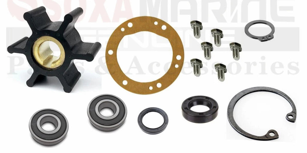 Sea Water Pump Repair Kit for Yanmar 3GM 3GMF 3GM30F (2.75" OD Gasket)