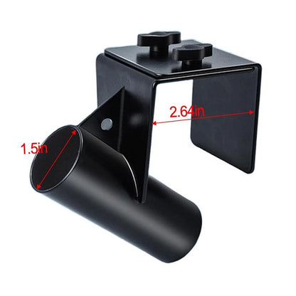 Heavy Duty Adjustable Ice Fishing Rod Bracket Pole Holder (1.5 Inch Diameter)