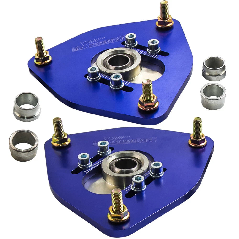 2X Front Coilover Pillow Ball Camber Plate for Subaru Forester (2003–2008)