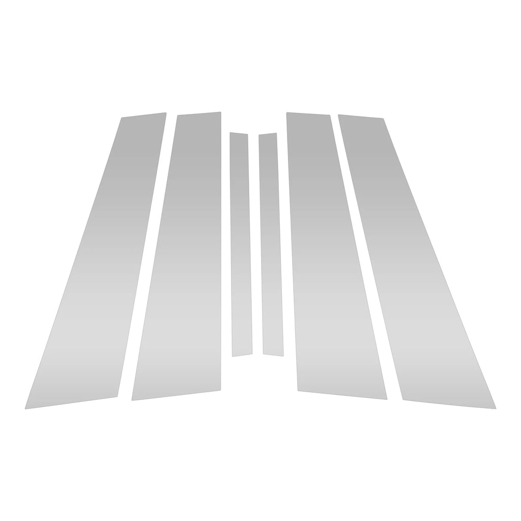 Door Pillar Window Trim Kit for BMW 3-Series (2019–2022) Silver Tone