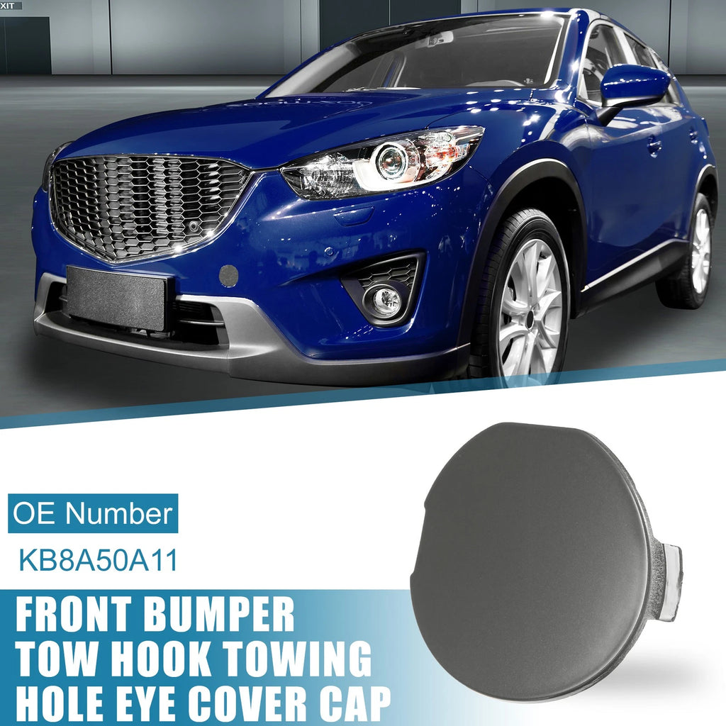 Front Bumper Tow Hook Cover Hole Eye Cap for Mazda CX-5 (2017–2021)