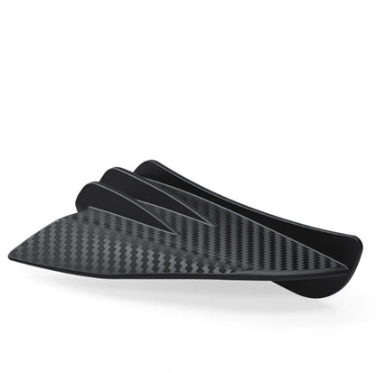 1 Pair Glossy Carbon Fiber Winglets Spoiler Kit for Motorcycle