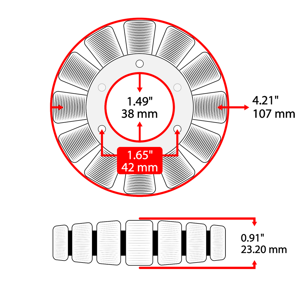 Stator Assembly with Pickup Coil Replacement for Kawasaki Ninja 250R (2011–2012)