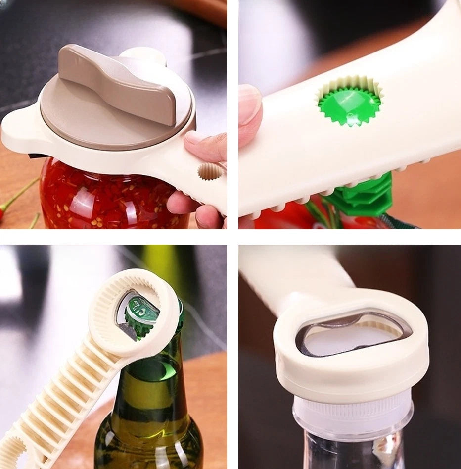 Non Slip Adjustable Jar Opener with Extended Handle