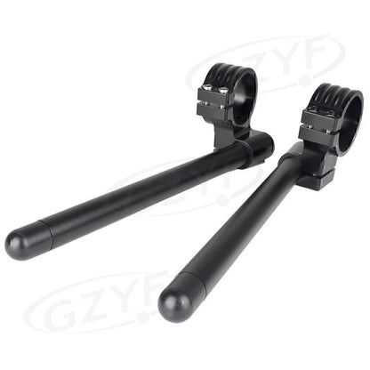 1 Pair Clip On Handlebars for Universal Motorcycle (52mm) Black