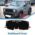 Dash Cover Mat Sun Protector for Toyota Sienna (2021–2024) Black Red