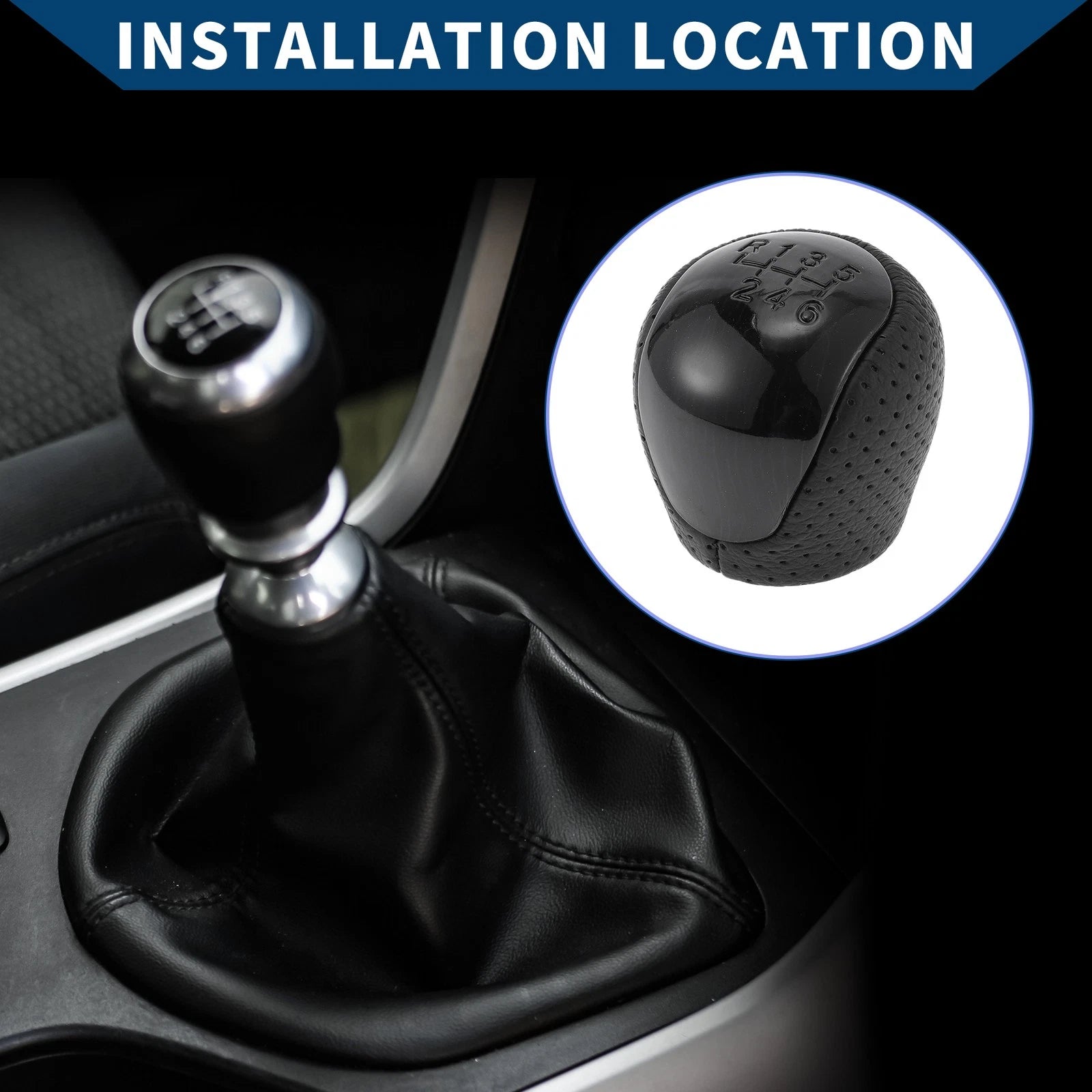 6 Speed Manual Shift Knob Replacement for Hyundai Elantra (2008–2009)
