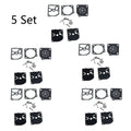 Set of 5 Carburetor Rebuild Gasket Kit for ZAMA RB-39 Poulan McCulloch Chainsaws