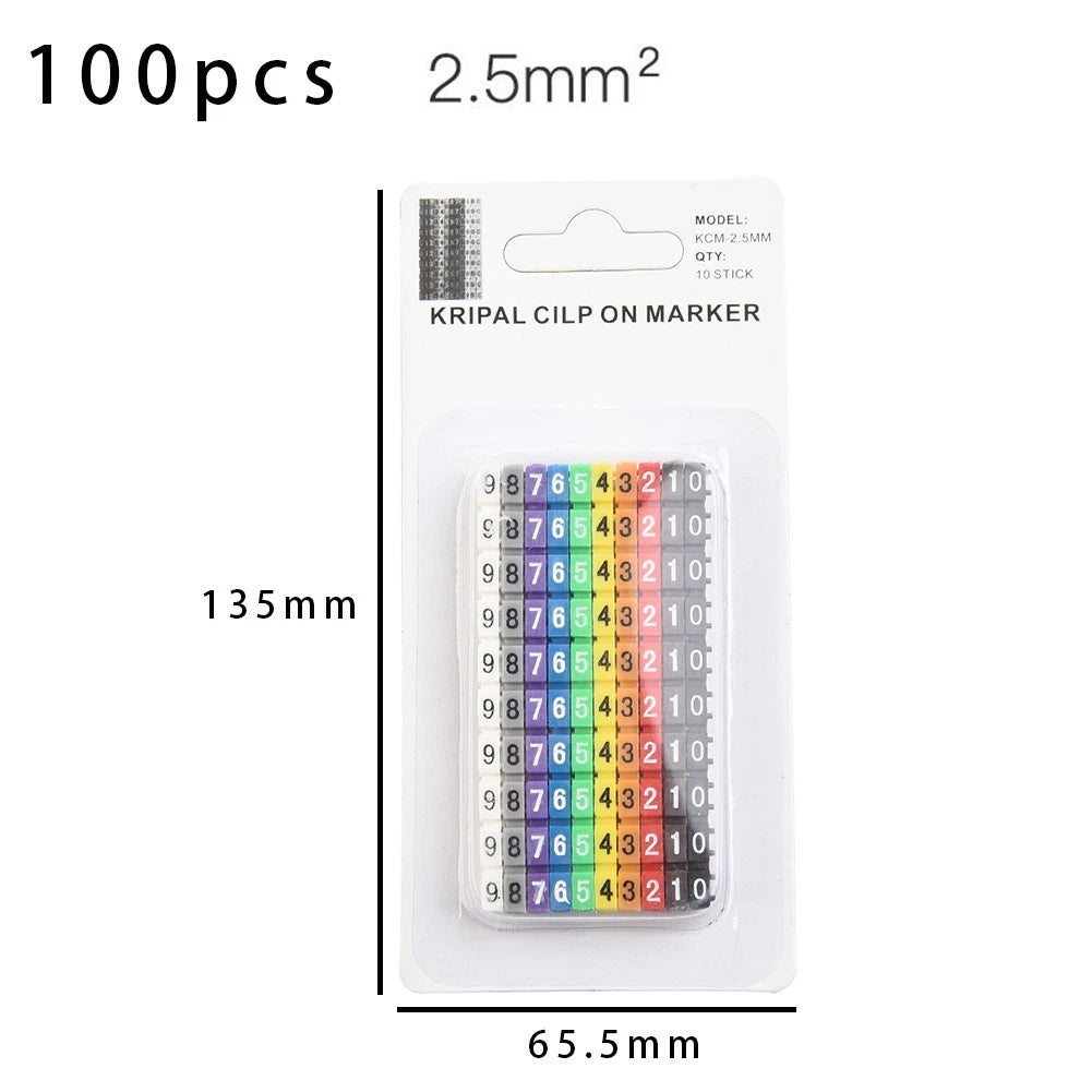 Wire Number Box for Electrical Equipment Cable Markers