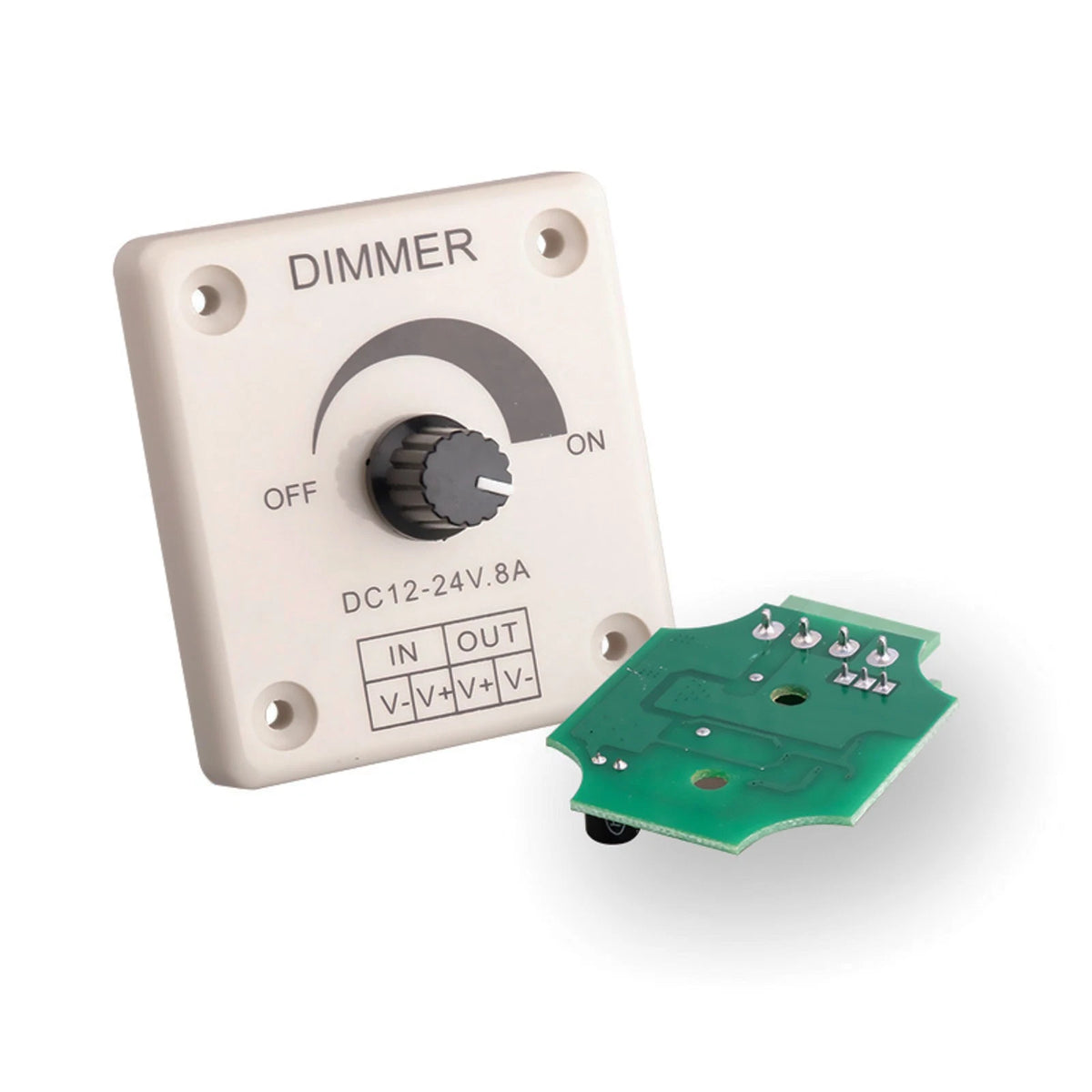 LED Dimmer Switch for DC 12V 24V (8A) Strip Light Lamp