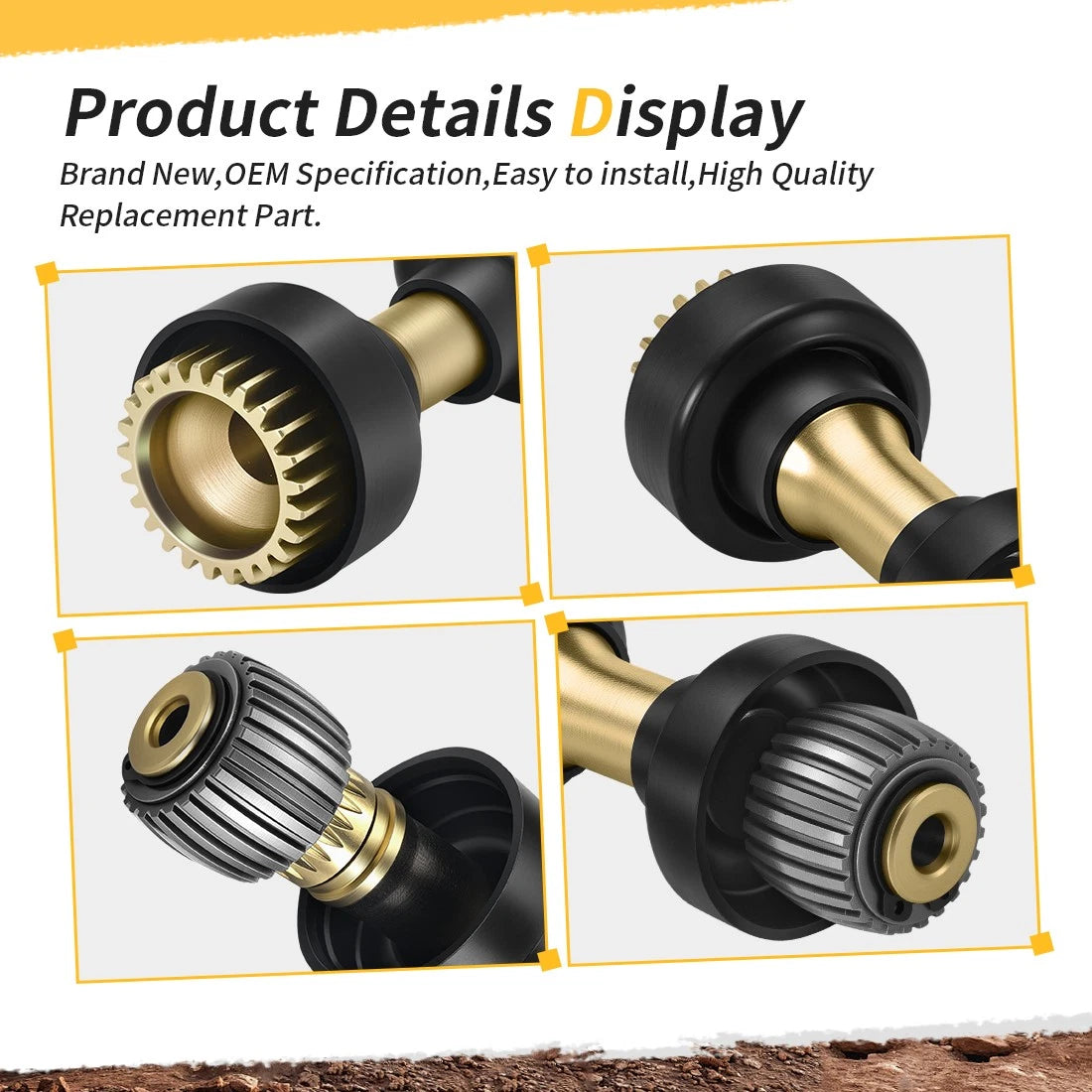 Rear Drive Shaft & Differential Coupler for Yamaha Viking 700 (2014–2024)