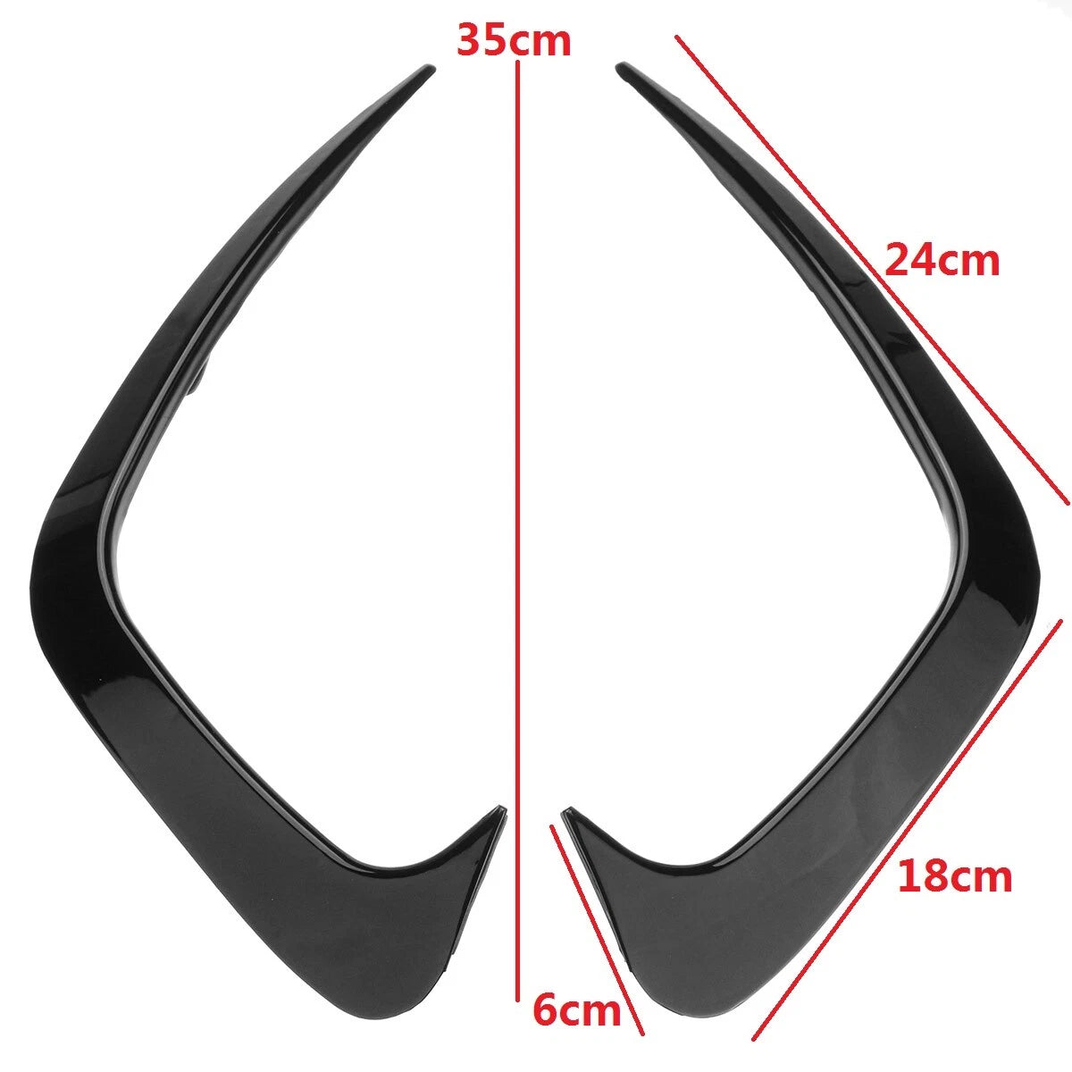 Glossy Black Rear Bumper Spoiler Air Vent Cover Trim for BMW G20 G28 (2019–2020)