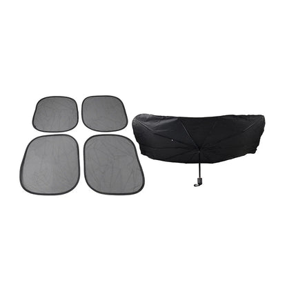 Set of 5 Front Window Sun Shade Visor Cover for Universal Fit