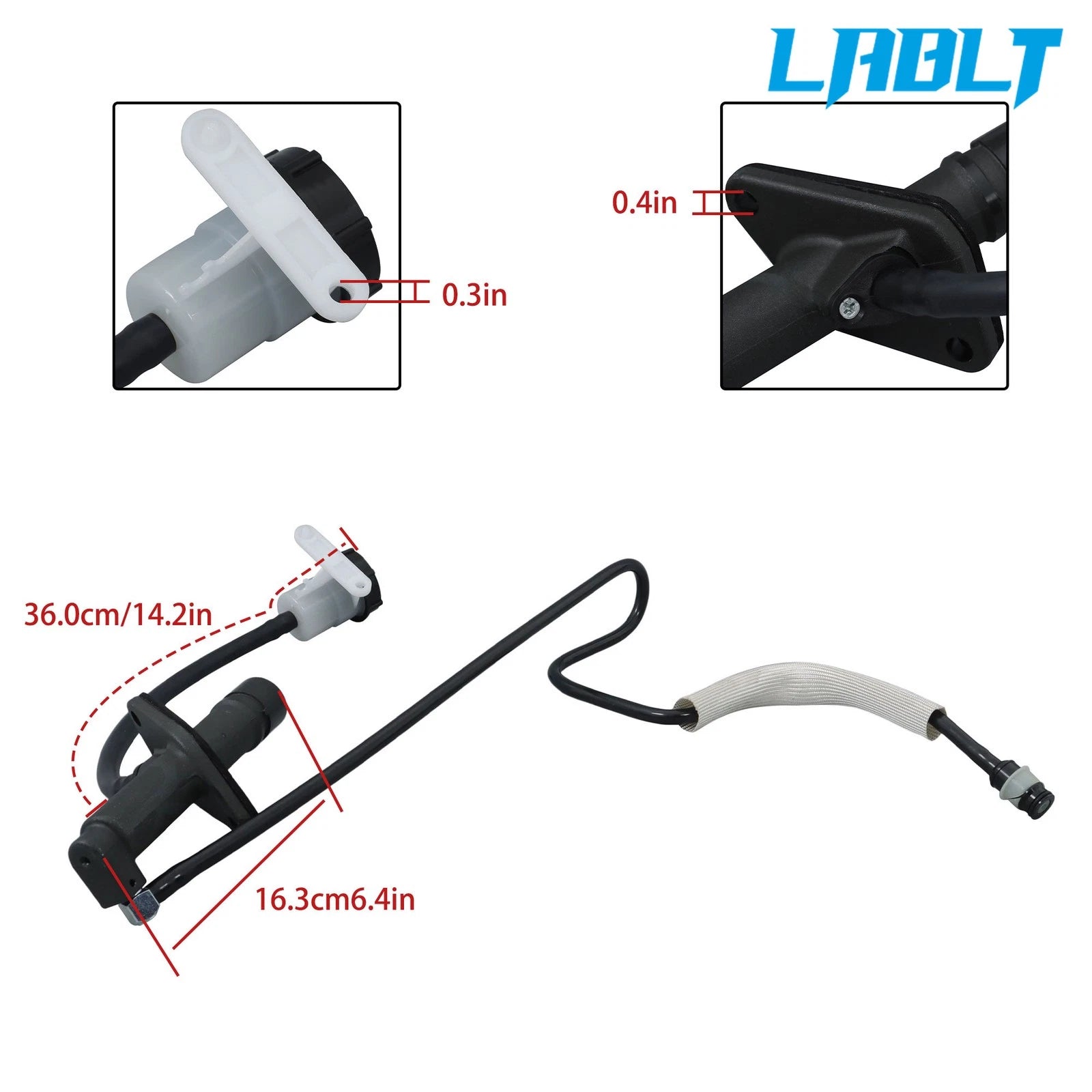 Clutch Master Cylinder and Line Assembly for Ford Ranger (1988–1991)
