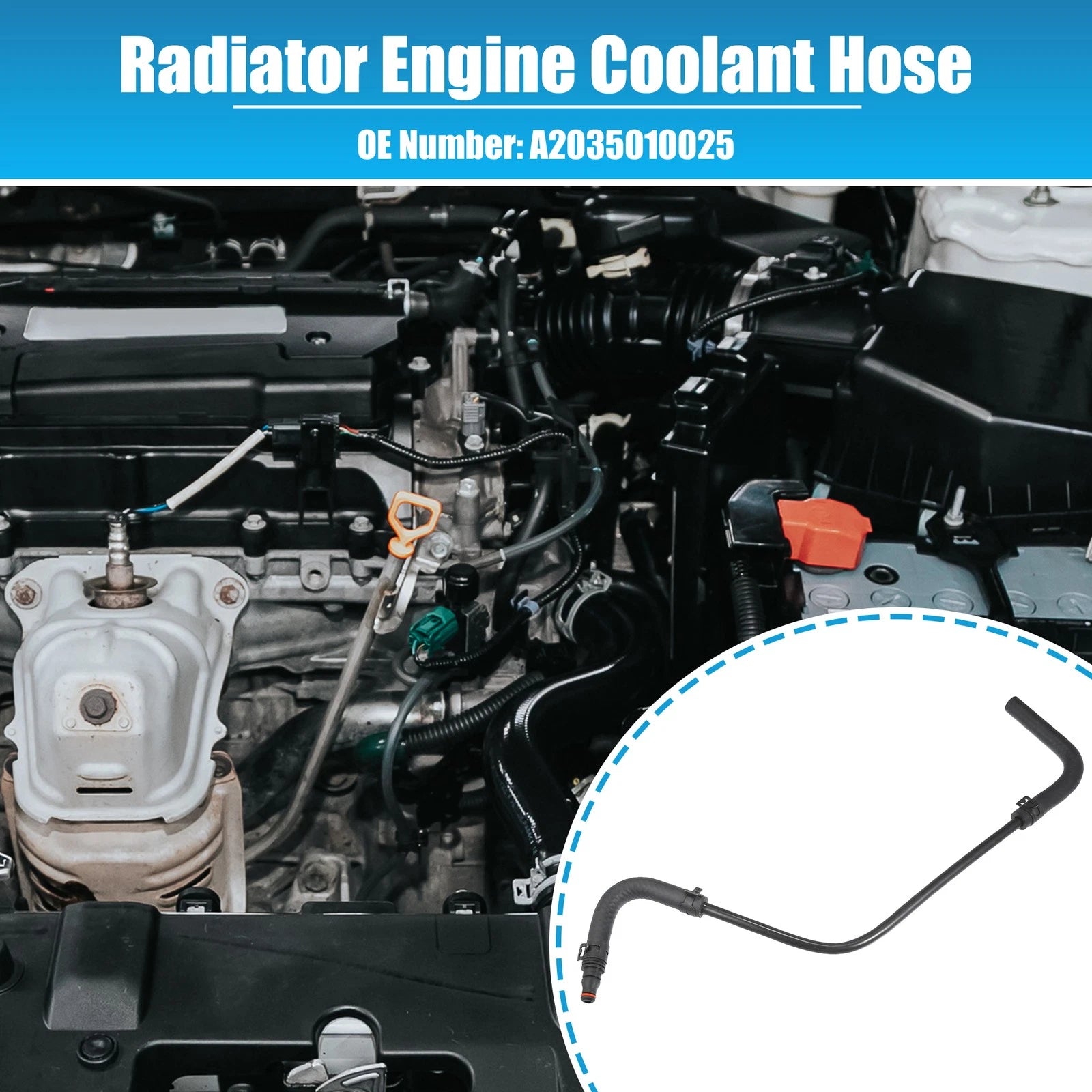 Engine Coolant Radiator Hose Replacement for Mercedes-Benz C 230 (2001–2007)