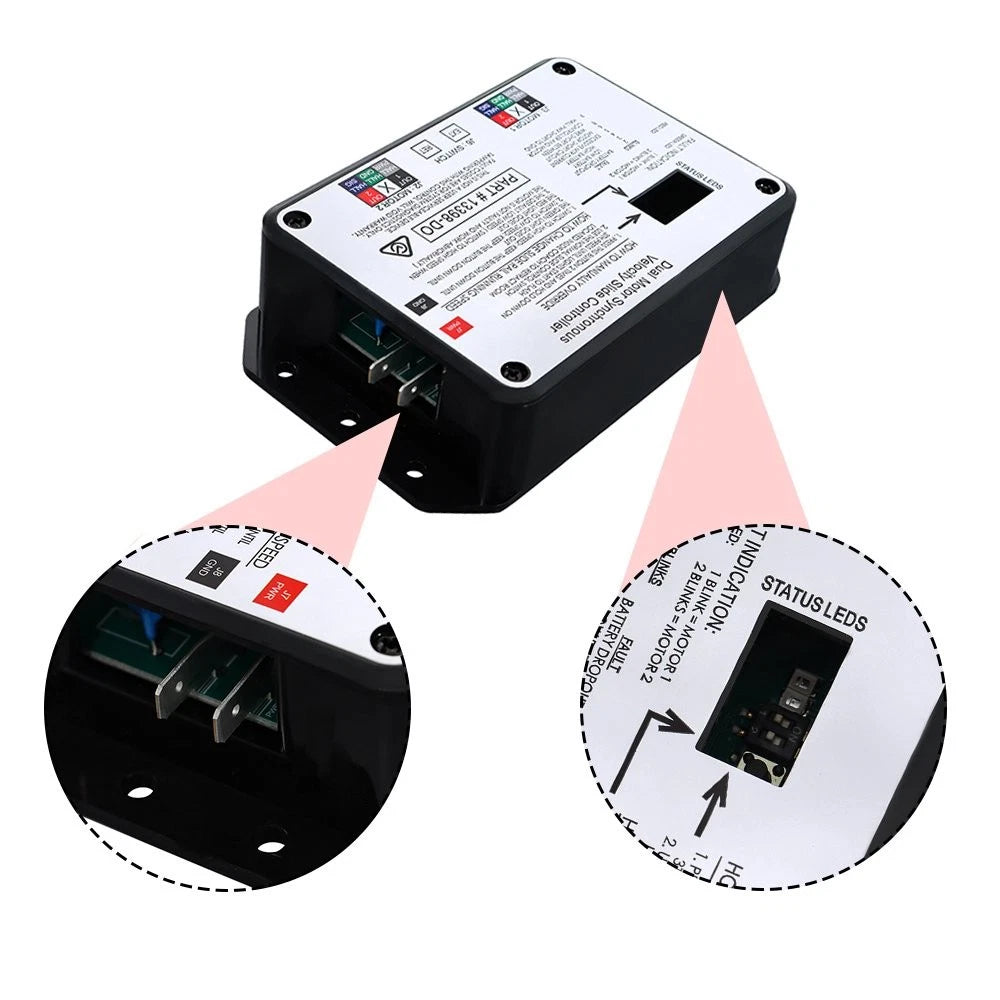 V-Sync II Dual Motor Synchronous Velocity Slide Controller 13398-D0 for