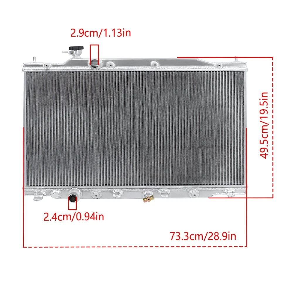 3-Row Aluminum Radiator for Honda CR-V 2007–2009 (2.4L)