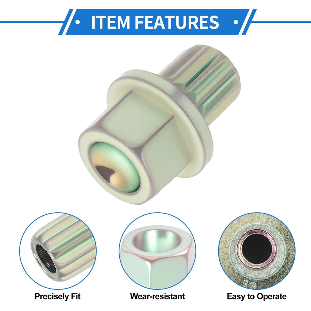 Wheel Lock Lug Nut Key Adapter for BMW Anti Theft Removal (2007–2015)