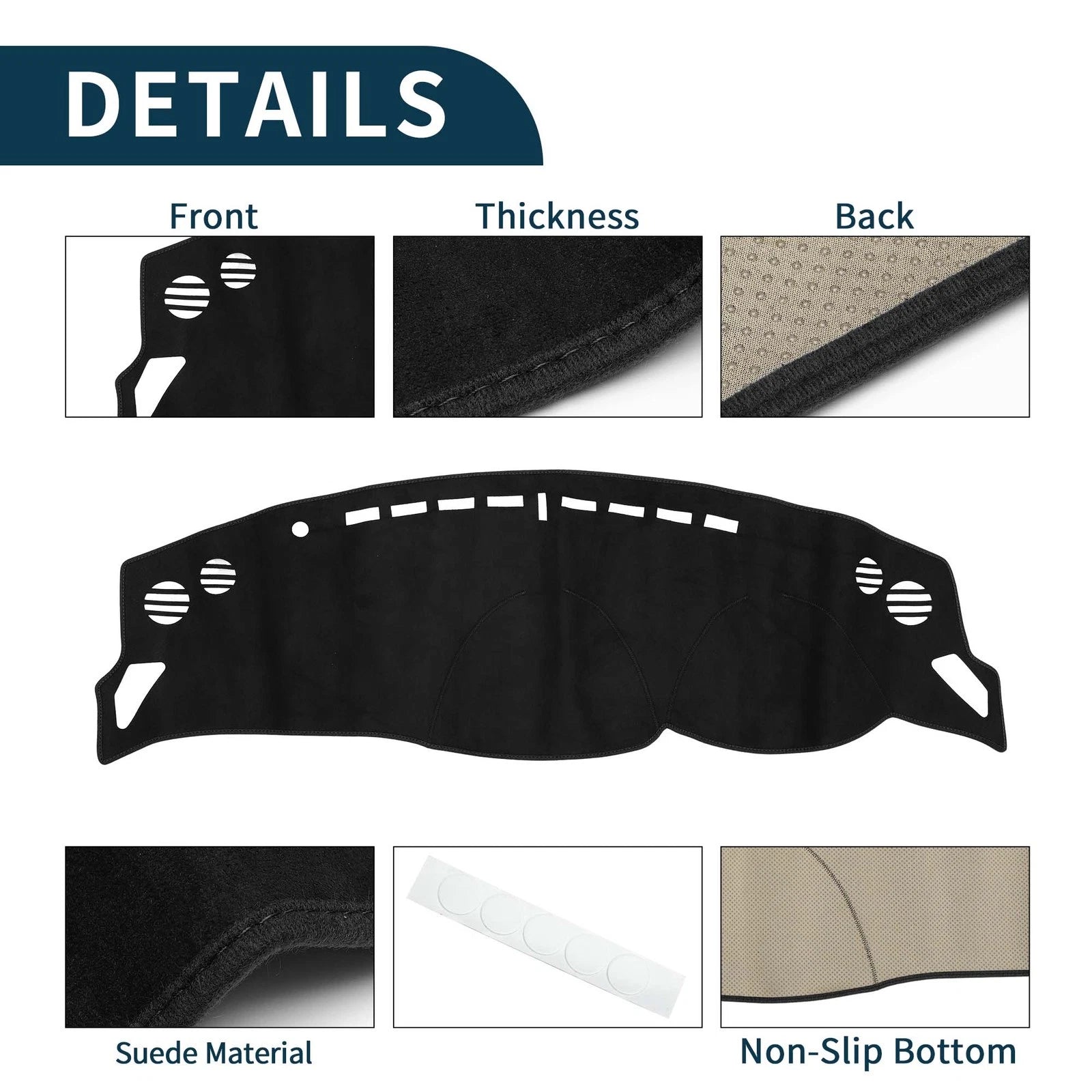 Dashboard Dash Cover Mat for Toyota 86 (ZN6) (2012) Sun Protector Black
