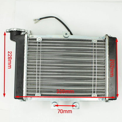 Engine Radiator + Cooling Fan for ATV Quad Bike Buggy (200cc, 30cc)