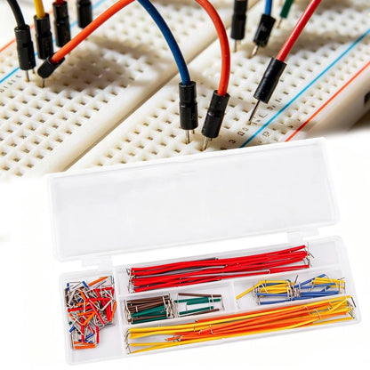 65pcs Color Coded U-Shaped Solderless Breadboard for Jumpers