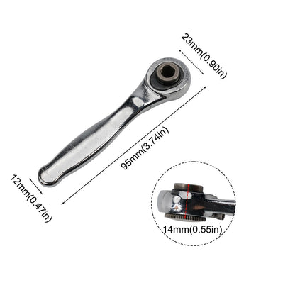 2X 72 Teeth Ratchet Wrench Set with Magnetic Handle for Automotive Use