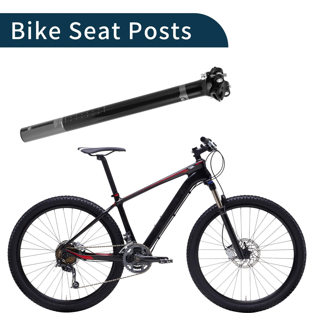 Seat Post 27.2x350mm Replacement Shock Absorbing for Bike Frame (2000–2025)