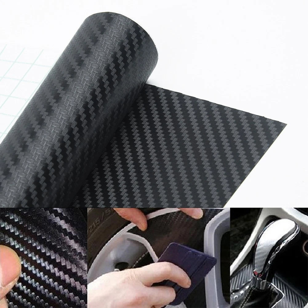 3D Carbon Fiber Vinyl Wrap Sheet for Universal Car (127x30cm)