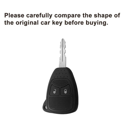 Remote Key Fob Shell Case Cover for Jeep Wrangler JK (2007–2017) Black
