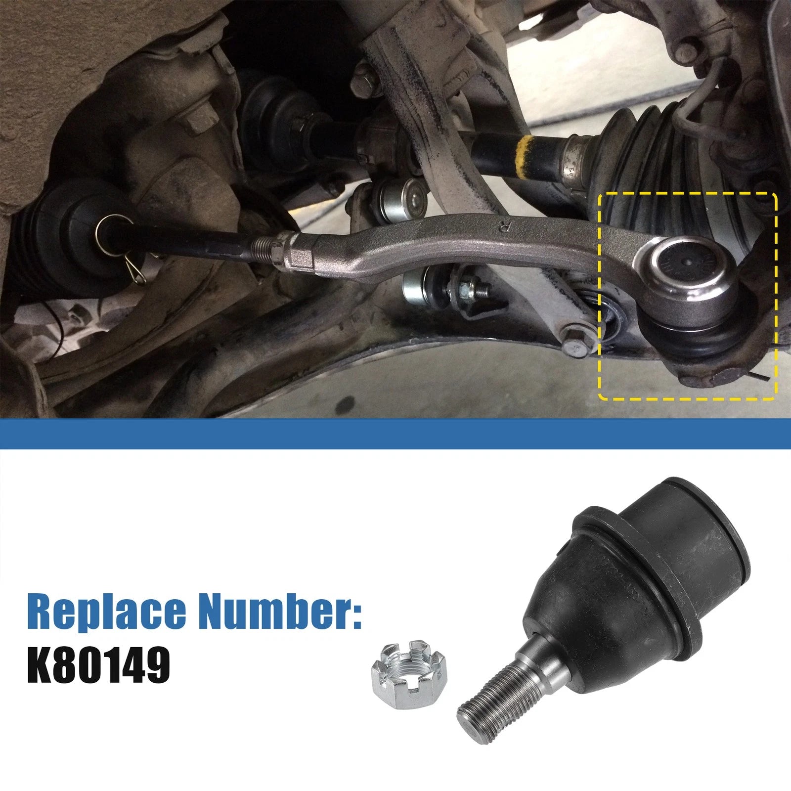 2 Pcs Front Lower Ball Joint Replacement for Ford F-150 (2005–2008)