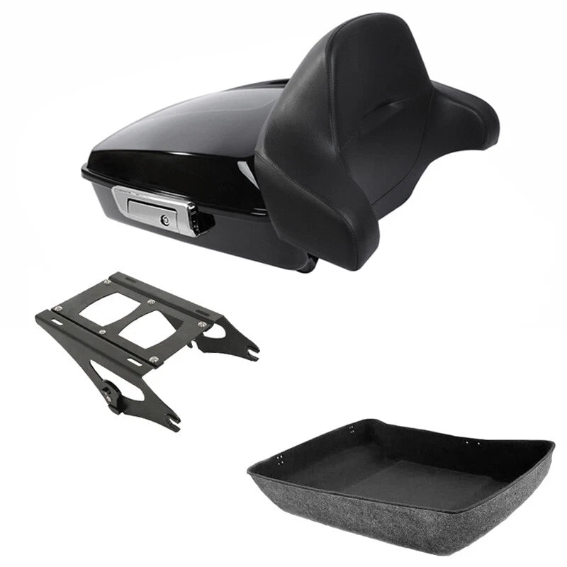 Chopped Trunk Backrest Pad Mounting Rack for Harley Touring (2014–2026)