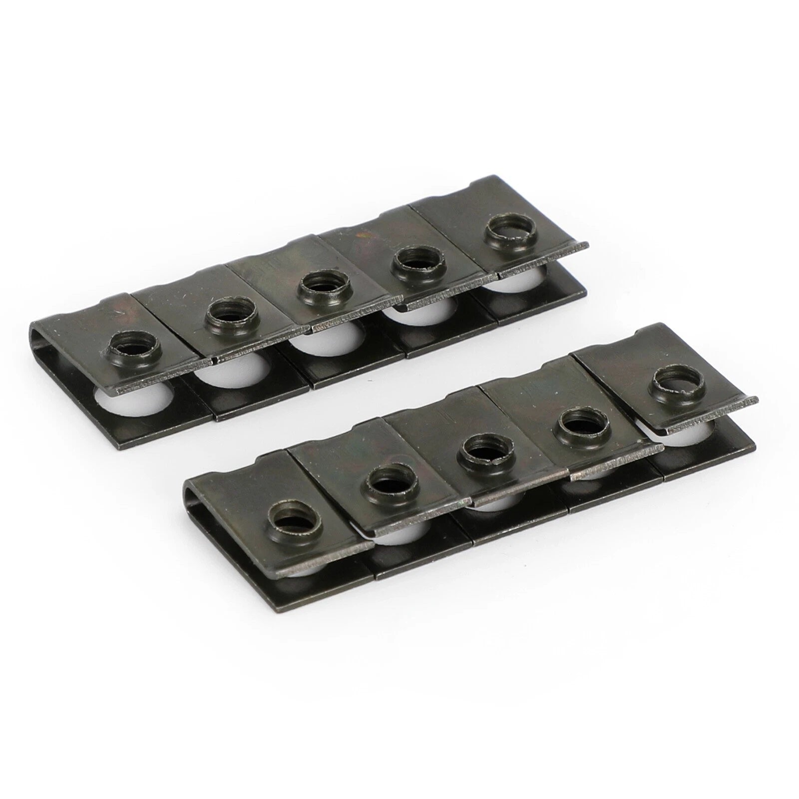 Set of 10 Zinc Plated Spring Spire C Clips U Nuts for M5