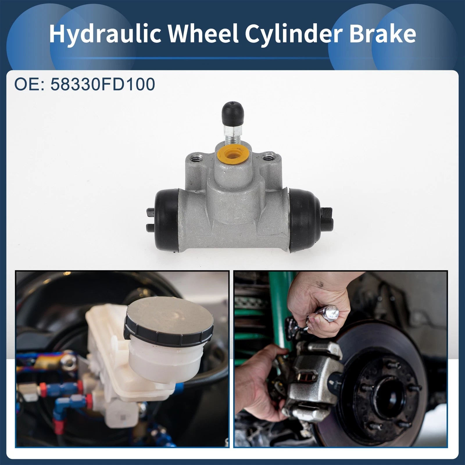 Brake Wheel Cylinder Rear Replacement for Hyundai Accent (2006–2011)
