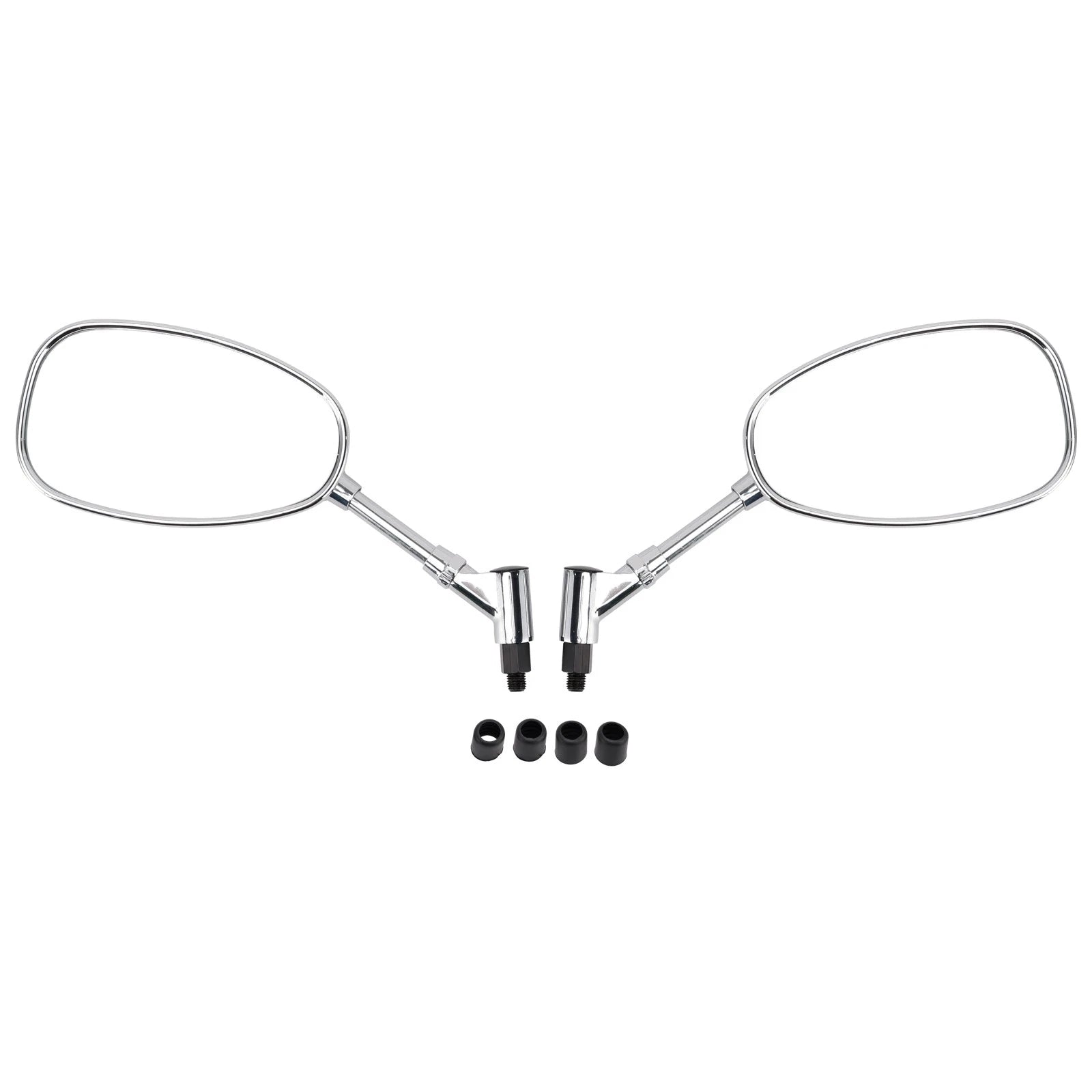 Pair Chrome Mirrors for Suzuki GSX1300 B-King (2008–2012) 10mm
