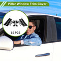 16 Pcs Pillar Window Trim for Chevy Cruze (2017–2021) Black