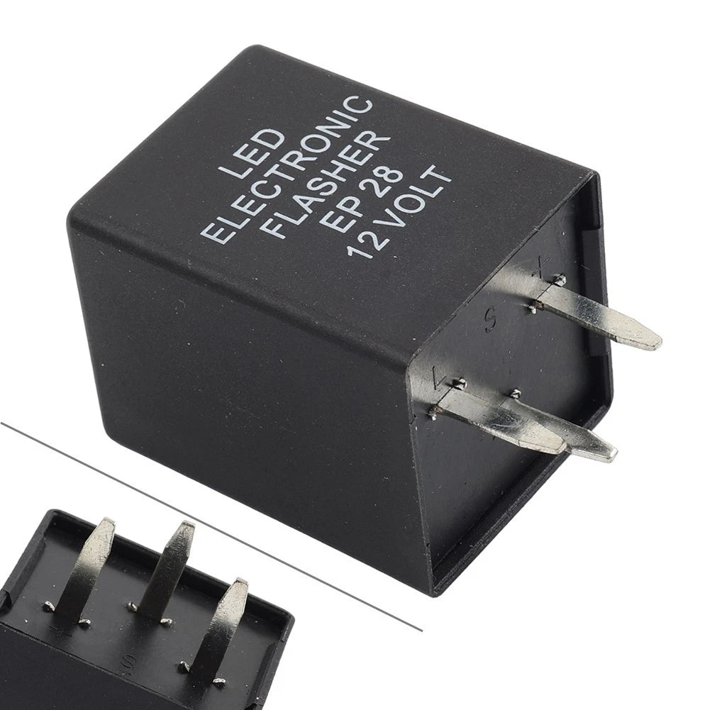 3-Pin EP28 Flasher Relay For Chevrolet LED Related Turn Signal Bulbs Hyper Flash