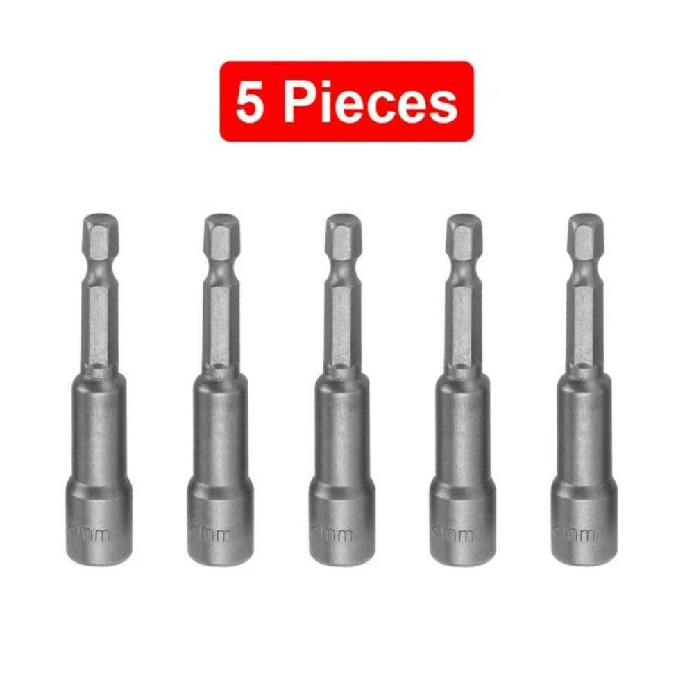 5Pcs Screwdriver Drill Bit Nut Setter for Roofing Cladding
