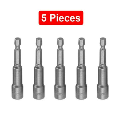 5Pcs Screwdriver Drill Bit Nut Setter for Roofing Cladding