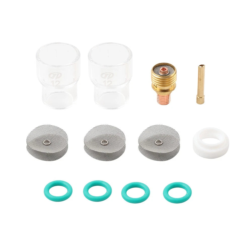 12PCS Pyrex Glass Cups Kit for WP9 WP20 WP25 (Gas Lens)