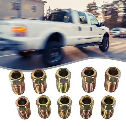 Set of 4 Bronze Tone M10x1.0 Car Nuts for