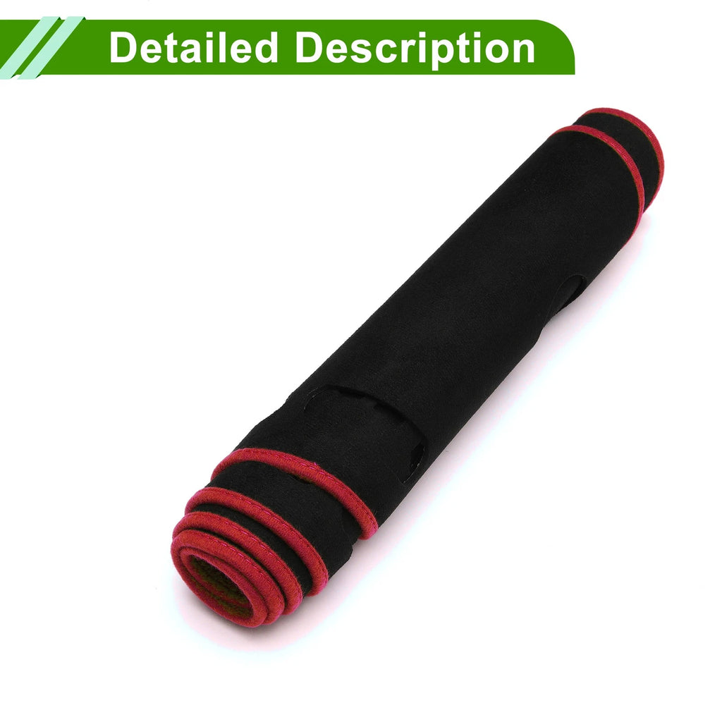 Dashboard Cover Mat for Mercedes E-Class (2010) Black Red Sun Protector