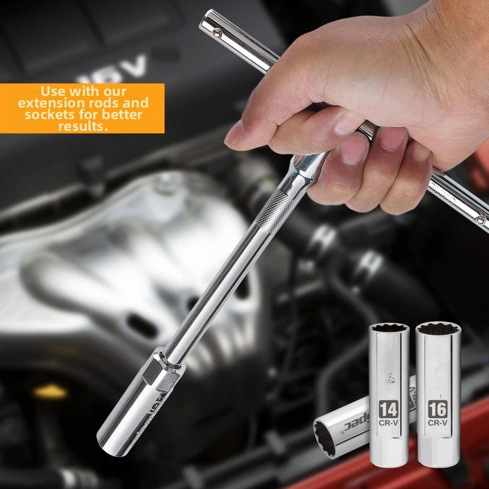 Chrome Vanadium T-Bar Sliding Socket Wrench for Mechanical Maintenance