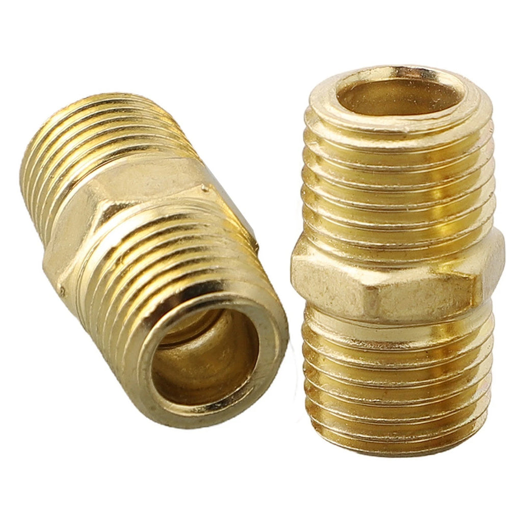 Brass Pipe Adapter 1/4 Inch Air Line Compressor Connector