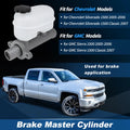 Brake Master Cylinder with Reservoir Replacement for Chevy Silverado 1500 (2010–2013)