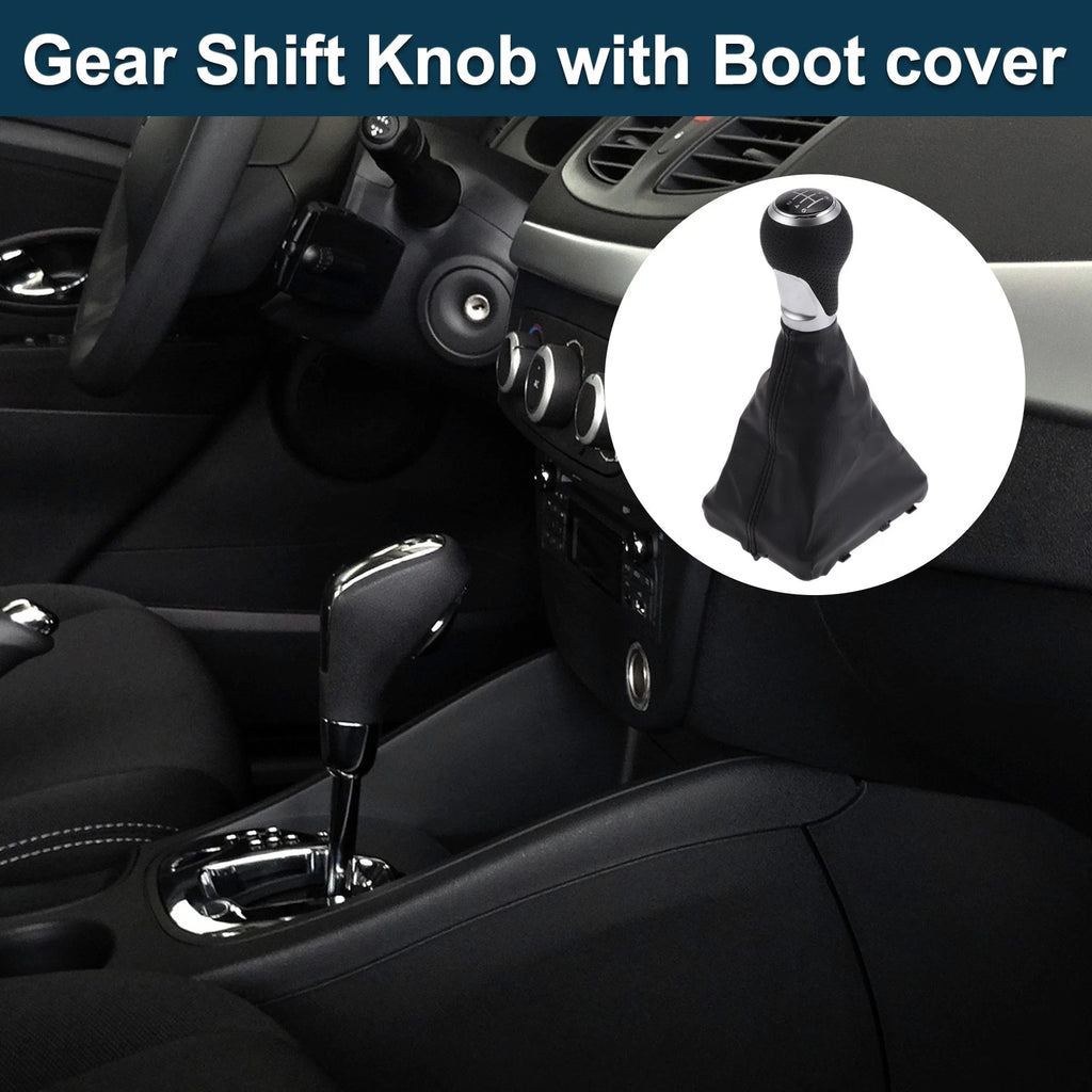 6 Speed Gear Shift Knob with Cover for Audi A6 (2005–2011)