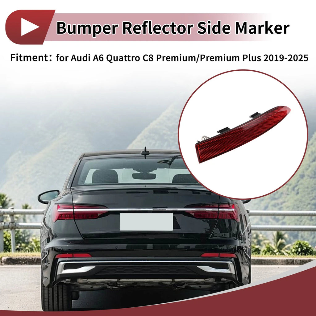 Rear Right Outer Side Bumper Reflector Replacement for Audi A6 Quattro C8 (2019–2022)
