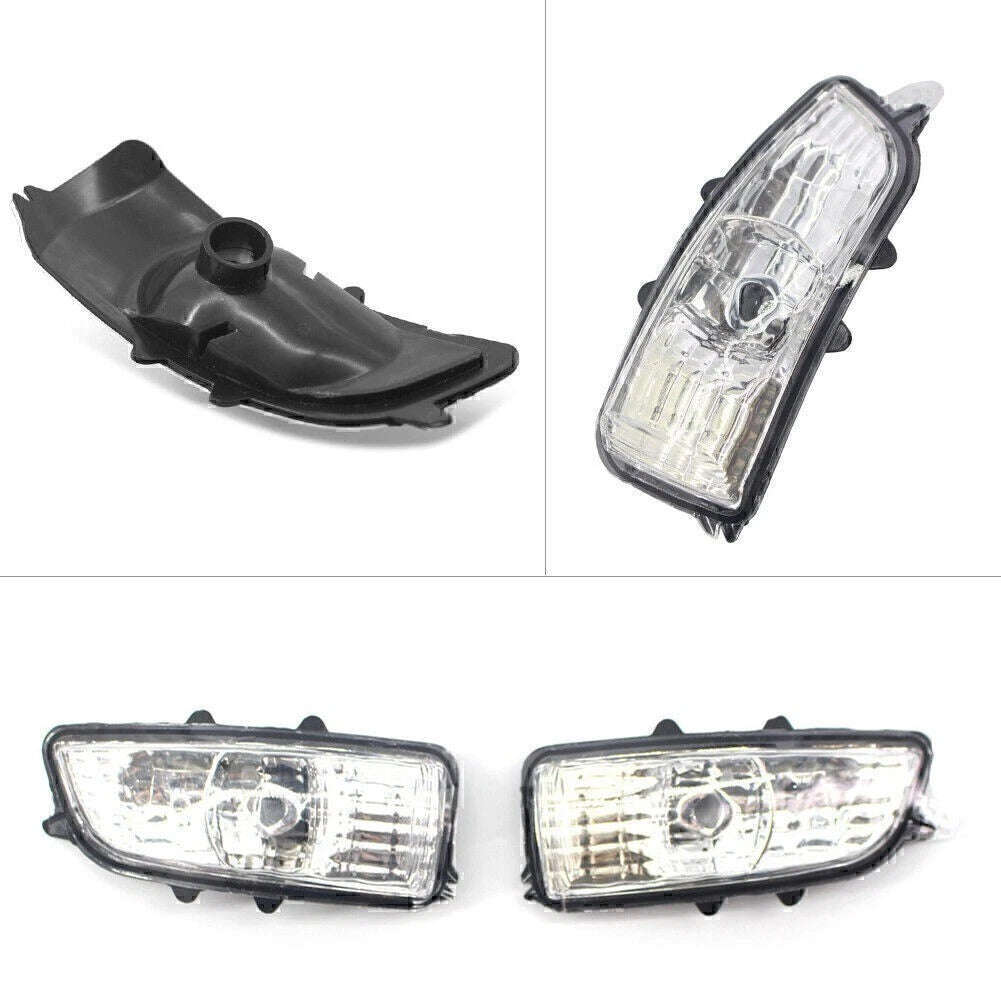 Pair Door Mirror Indicators for Volvo S40 S60 S80 (2007–2011) White
